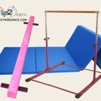 Fundamental Package - Gymnastics Bar (DX) + 8' Blue Mat +8' Balance Beam
